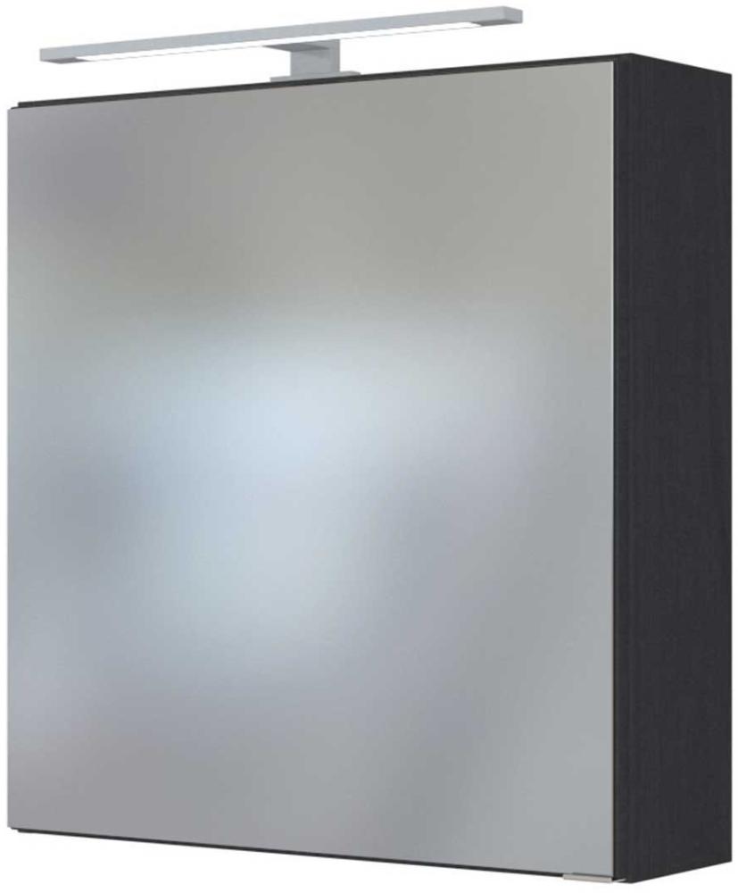 LED Spiegelschrank 60 cm TAREE-03 in matt grau Bild 1