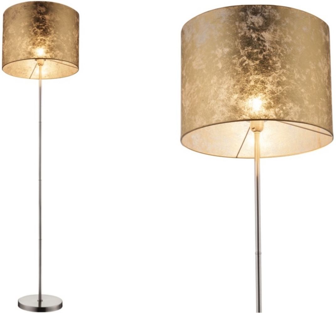 Globo 'Amy' Stehlampe, Kunststoff / Textil gold, Höhe: 160 cm Bild 1