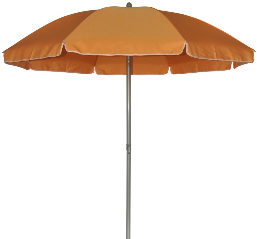 TrendLine Sonnenschirm orange Ø 180 cm UV-Schutz: 60+ Sonnenschutz Strandschirm Bild 1