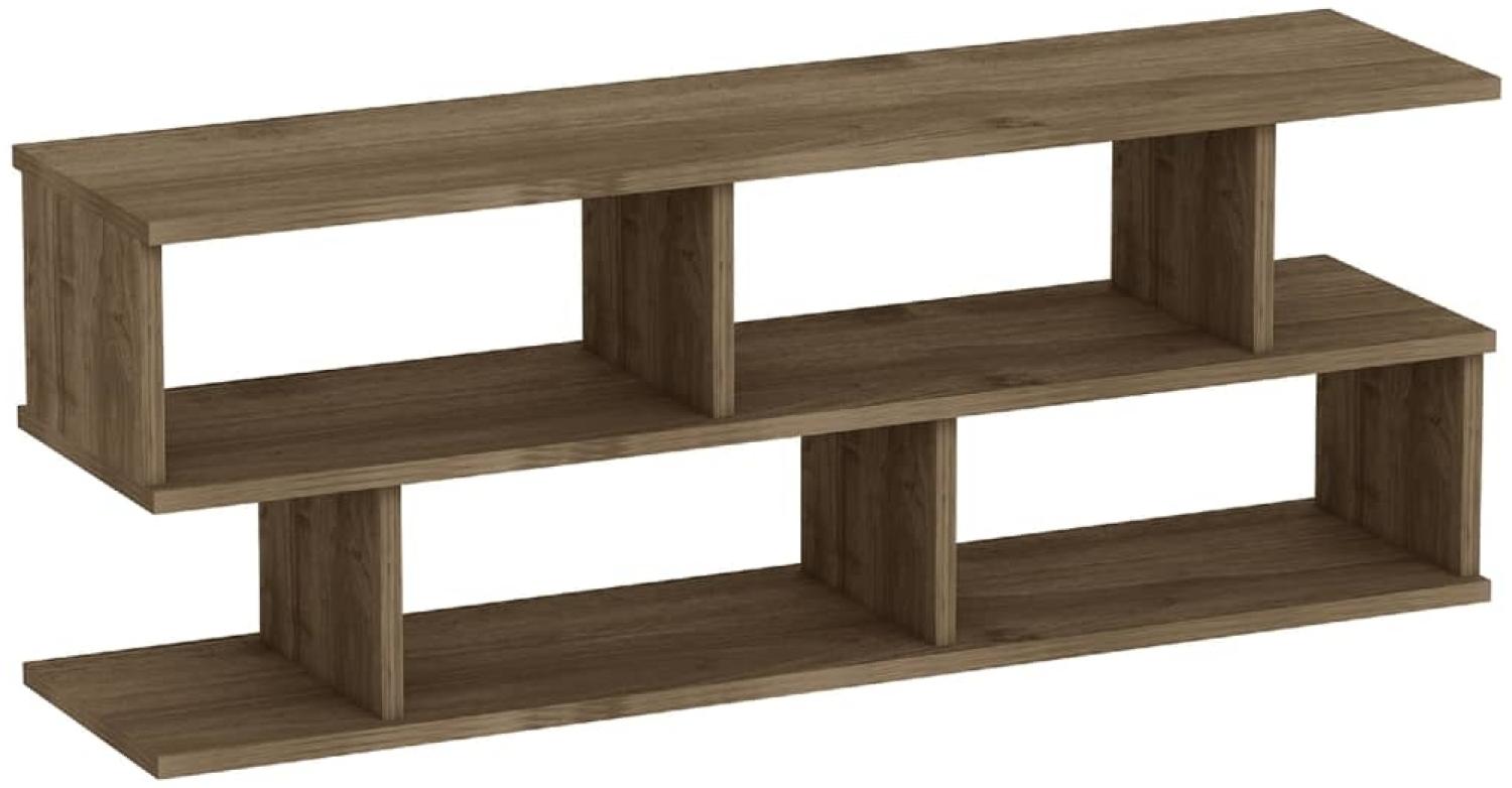 Homemania TV-Schrank Su 120 x 29,6 x 45 cm Walnuss Bild 1