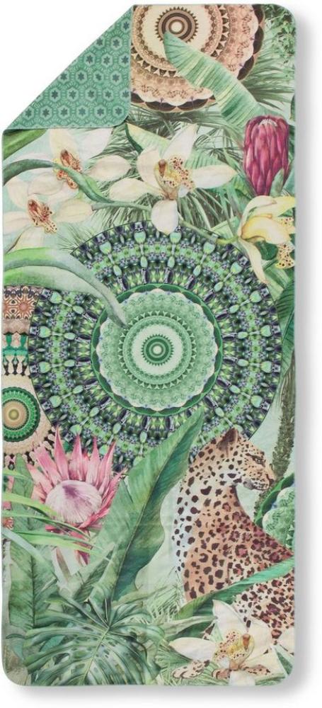 hip Family Strandtuch Liegetuch 100x180 Abhita Dschungel Leopard Mandala 30797 grün Bild 1