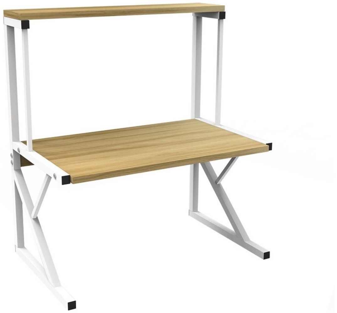JEOBEST Küchenregal 2-Stufig Mikrowellenregal Küche Gewürzhalter Bild 1
