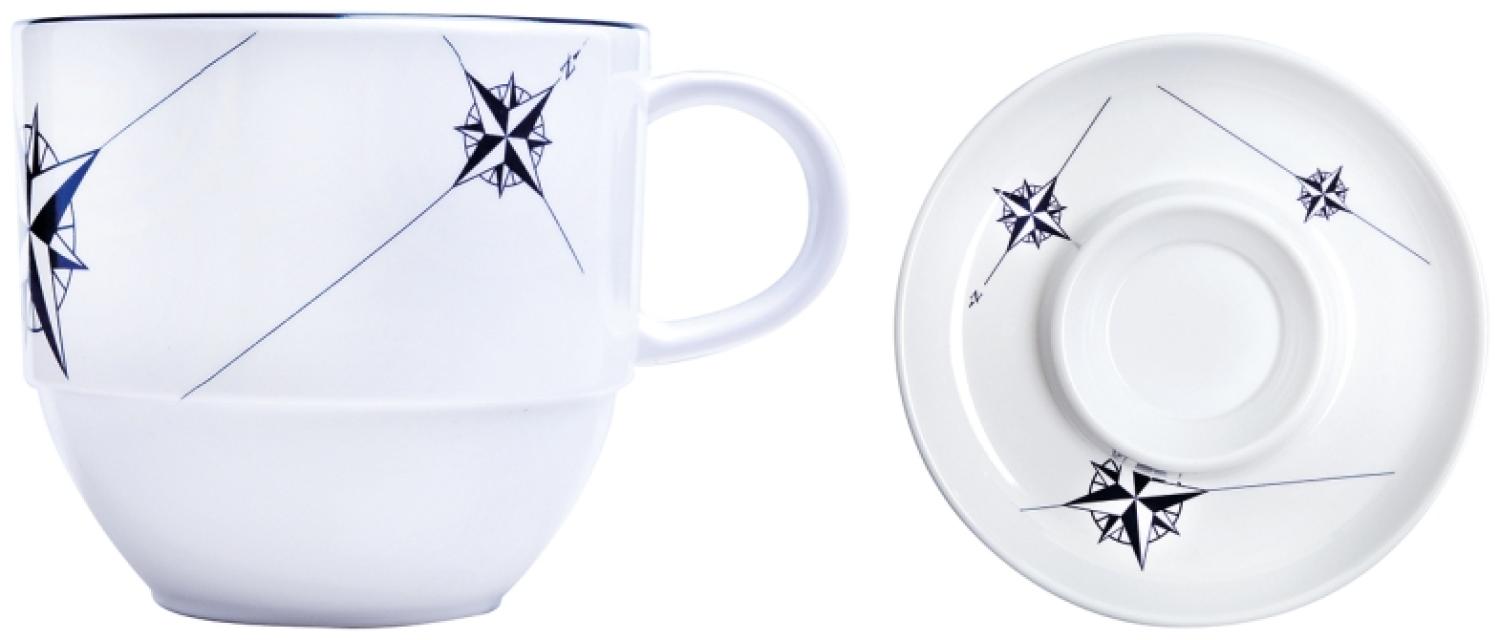 Teetasse mit Unterteller - Northwind - 6er Set Bild 1