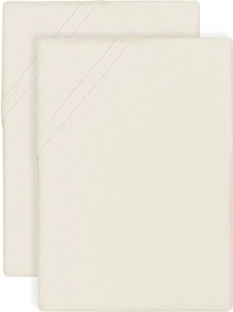 biberna Biber-Betttuch, natur, 2x150/250 cm Bild 1