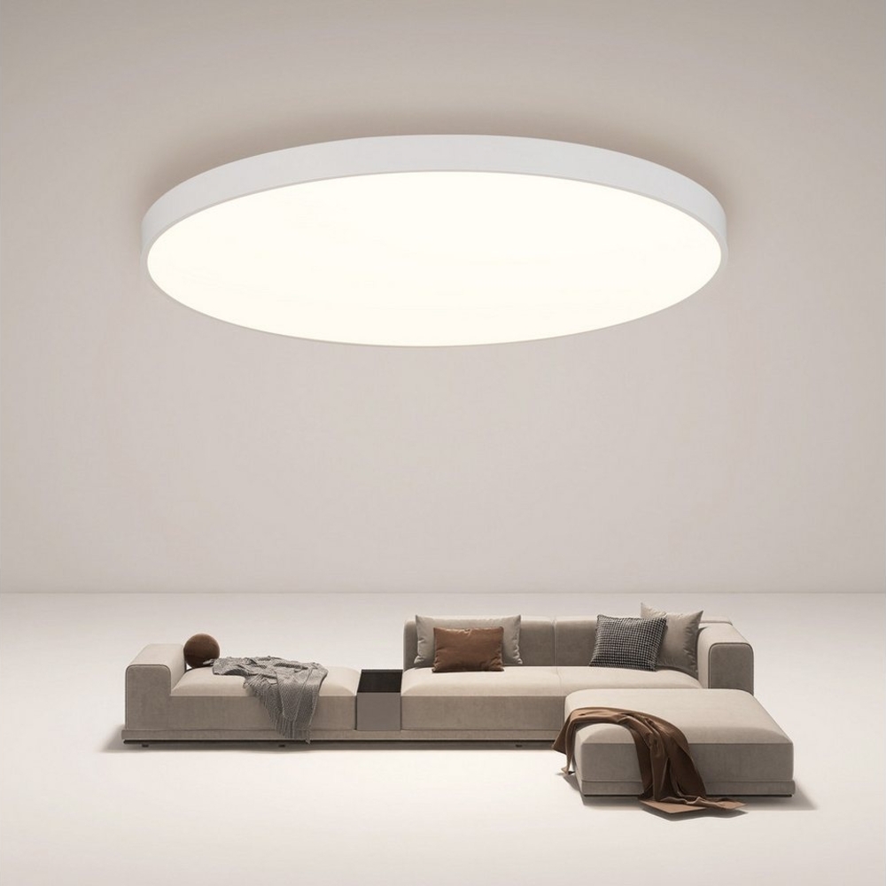 JDONG LED Deckenleuchte Flach Dimmbar mit Fernbedienung 40/50/60cm Schwarz/Weiß Deckenlampe, Ultra Dünn 2.5cm Wohnzimmerlampe decke,3000K-6500K, für Schlafzimme Wohnzimmer Kinderzimmer Bild 1