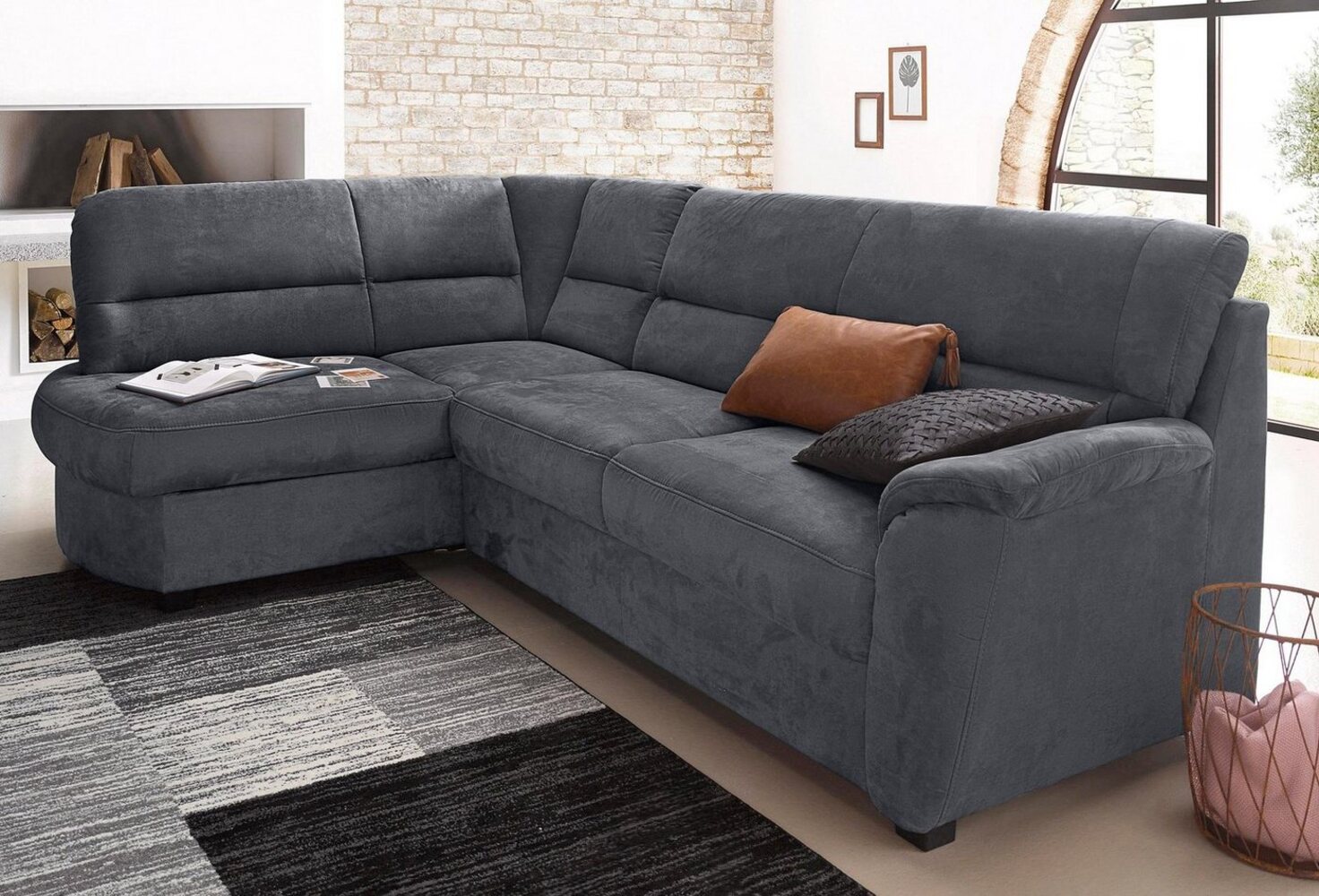 sit&more Ecksofa Pandora L-Form, wahlweise mit Bettfunktion und Bettkasten Bild 1