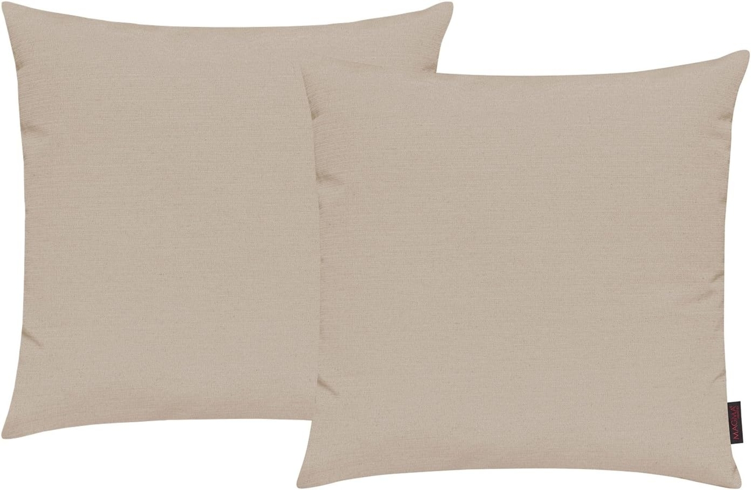 MAGMA Kissenhüllen FINO - ca. 40 x 40 cm - 2er Set beige Bild 1