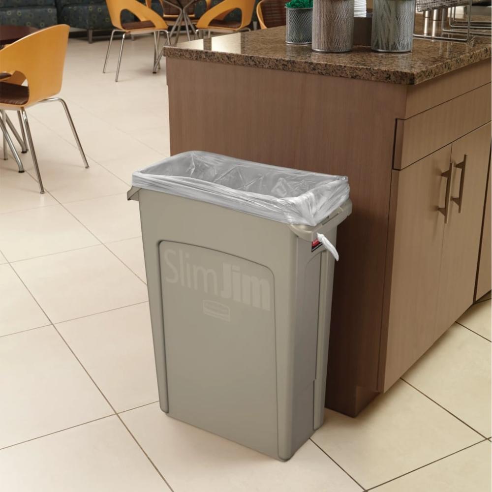 Rubbermaid Mülleimer Slim Jim 60 L Grau 445370 Bild 1