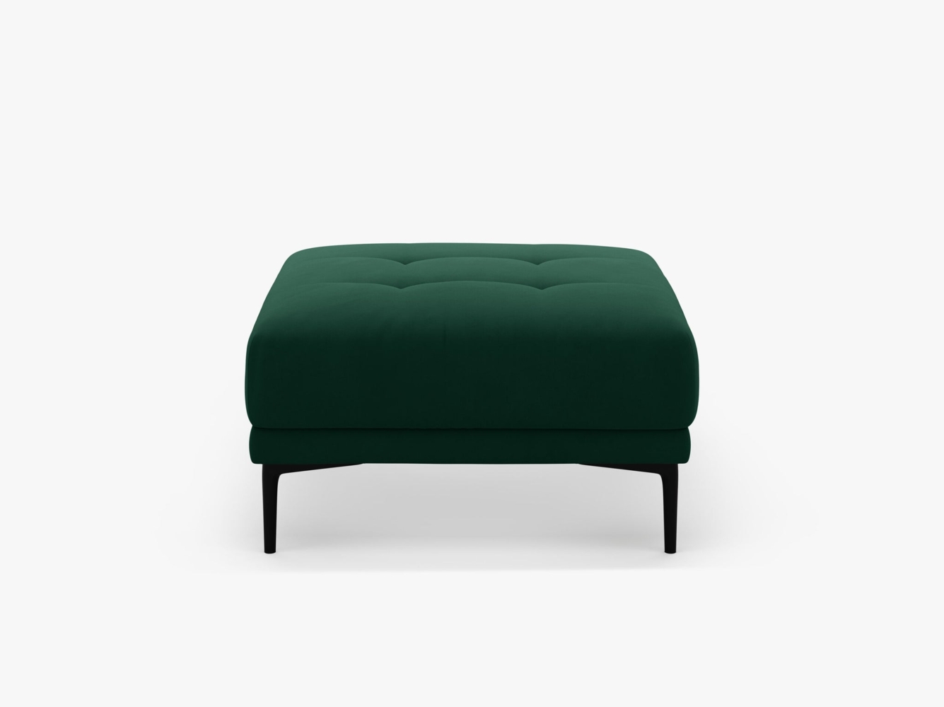Micadoni Hocker Bemy 1-Sitzer Samt Flaschengrün Bild 1