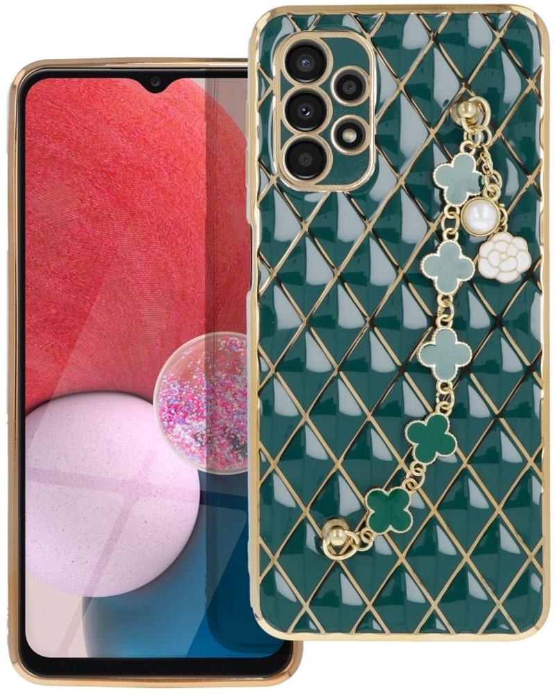 Schutzhülle Handy Hülle Trend Case mit einer Kette Design Cover kompatibel mit iPhone 8 Grün Bild 1