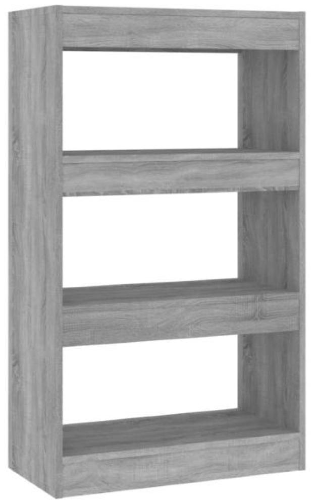 vidaXL Bücherregal/Raumteiler Grau Sonoma 60x30x103 cm Holzwerkstoff 813603 Bild 1