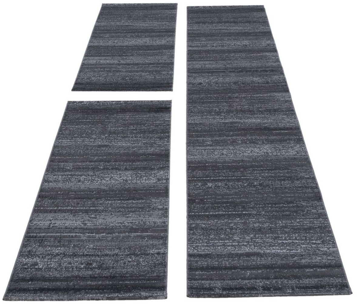 Carpettex Kurzflor-Bettumrandung Unicolor - Einfarbig, Höhe 6 mm, (Bett-Set, 3-tlg, Bettvorlage), Schlafzimmer Teppich Bettumrandung Läufer Set 3 teilig Bild 1