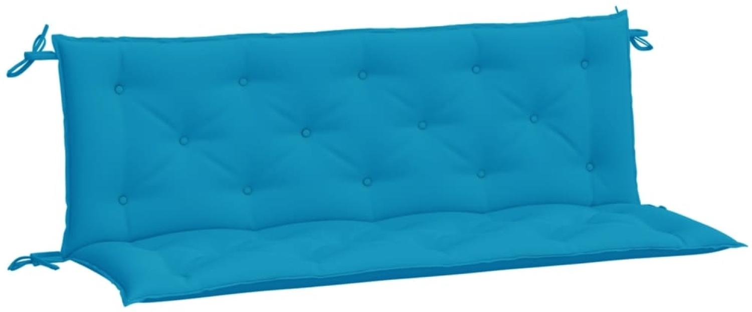 vidaXL Gartenbank-Auflagen 2 Stk. Hellblau 150x50x7 cm Oxford-Gewebe 361701 Bild 1