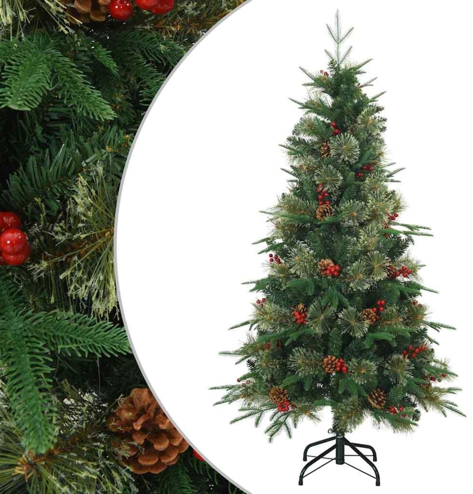 vidaXL Künstlicher klappbarer Weihnachtsbaum mit Ständer Grün 150 cm 42019302 Bild 1