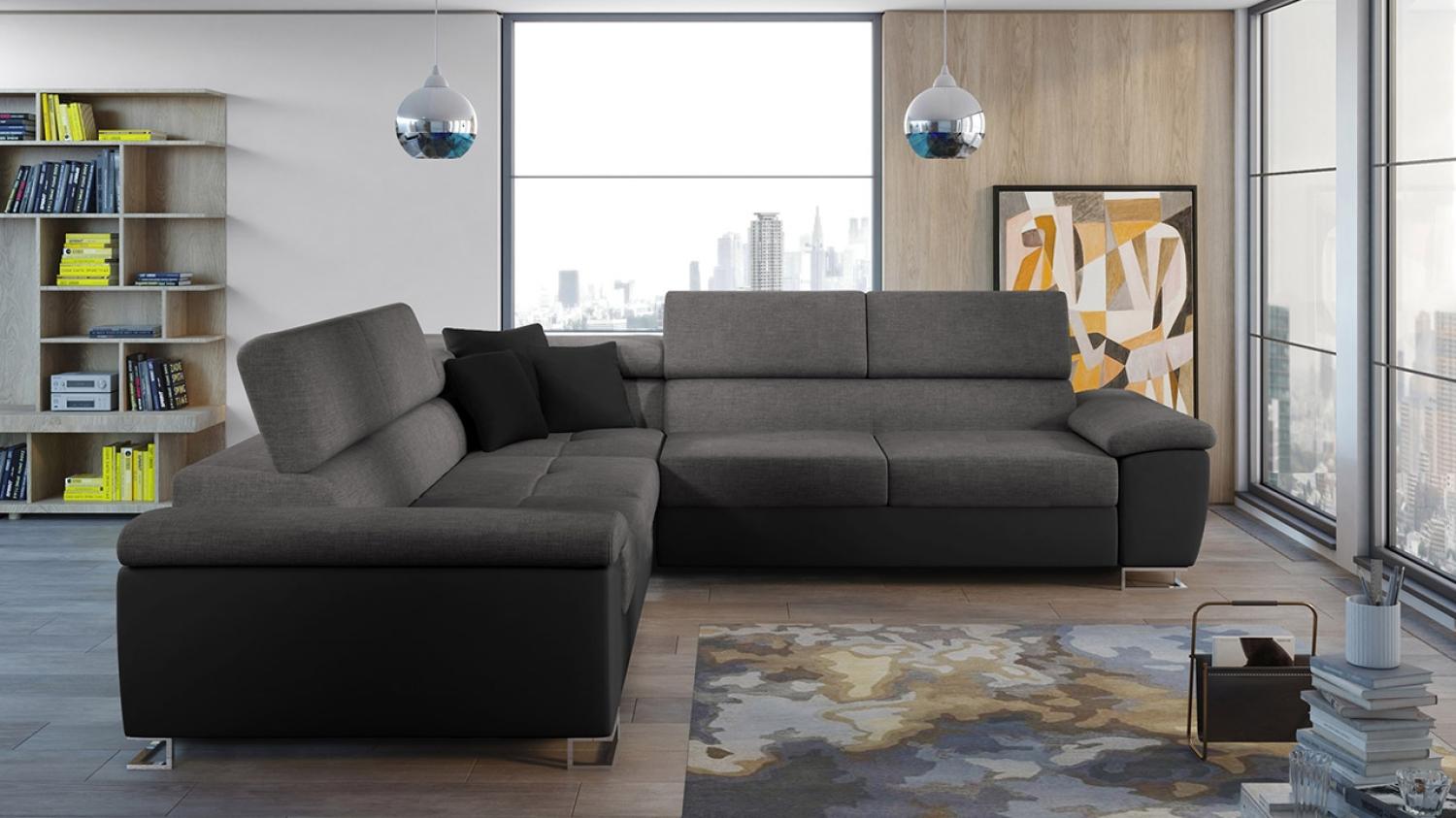 Ecksofa Cotere 2E2, Farbe: Soft 011 + Lux 06 + Soft 011 Bild 1