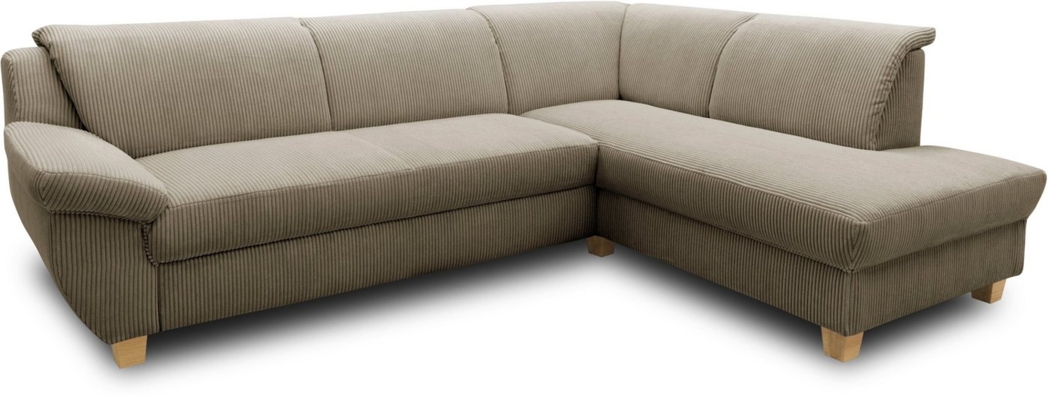Home affaire Ecksofa Yesterday zeitlos und elegant, bequeme Armlehnen, L-Form, wahlweise mit Bettfunktion, auch in Cord Bild 1