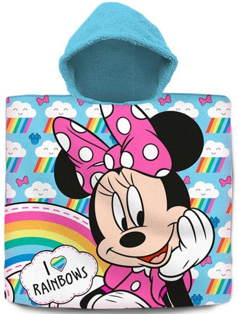 Minnie Mouse - Badeponcho - türkis/bunt - ca. 60 x 120 cm Bild 1