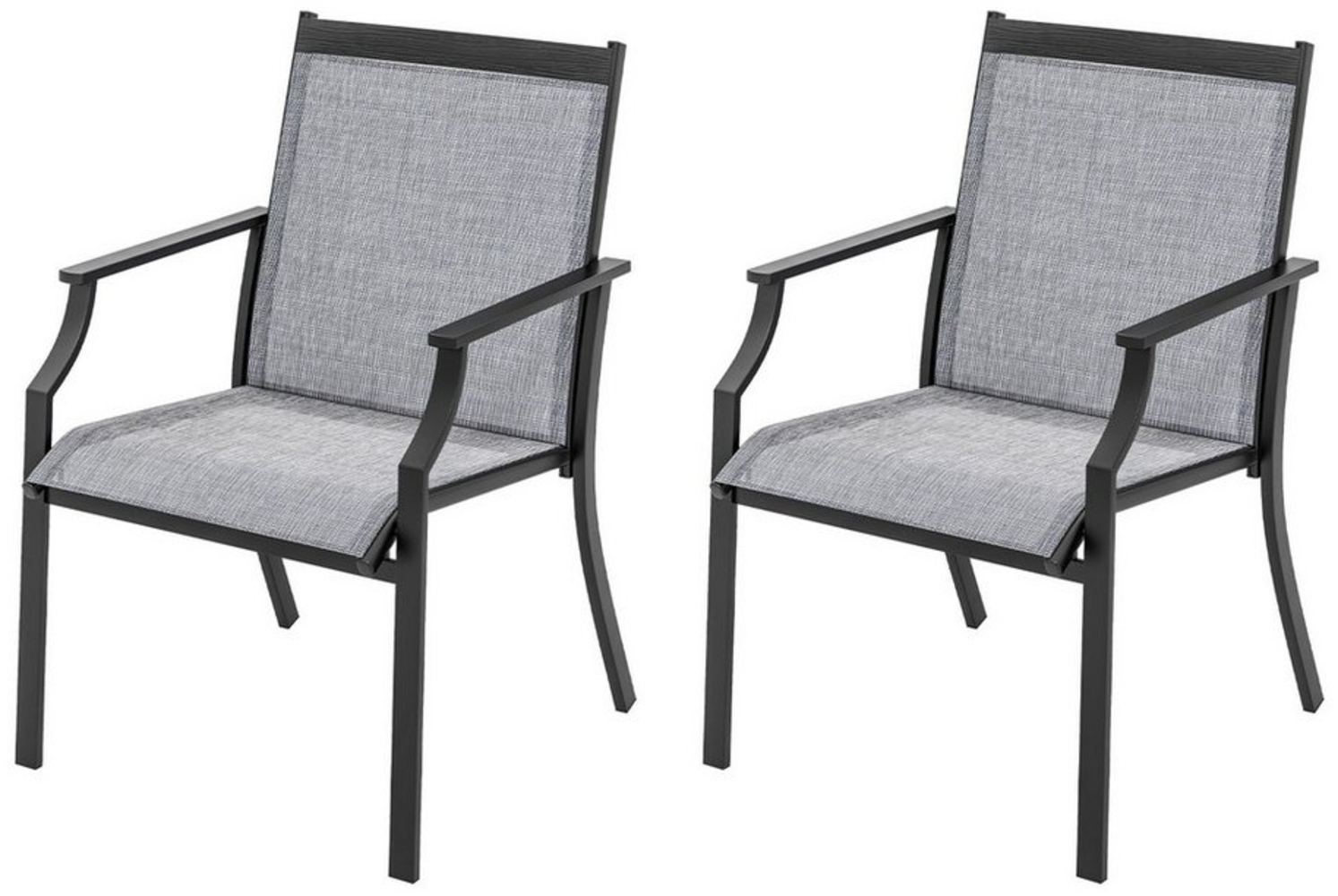 KOMFOTTEU Gartenstuhl (Set, 2 St), Balkonstühle, bis zu 150 kg Bild 1
