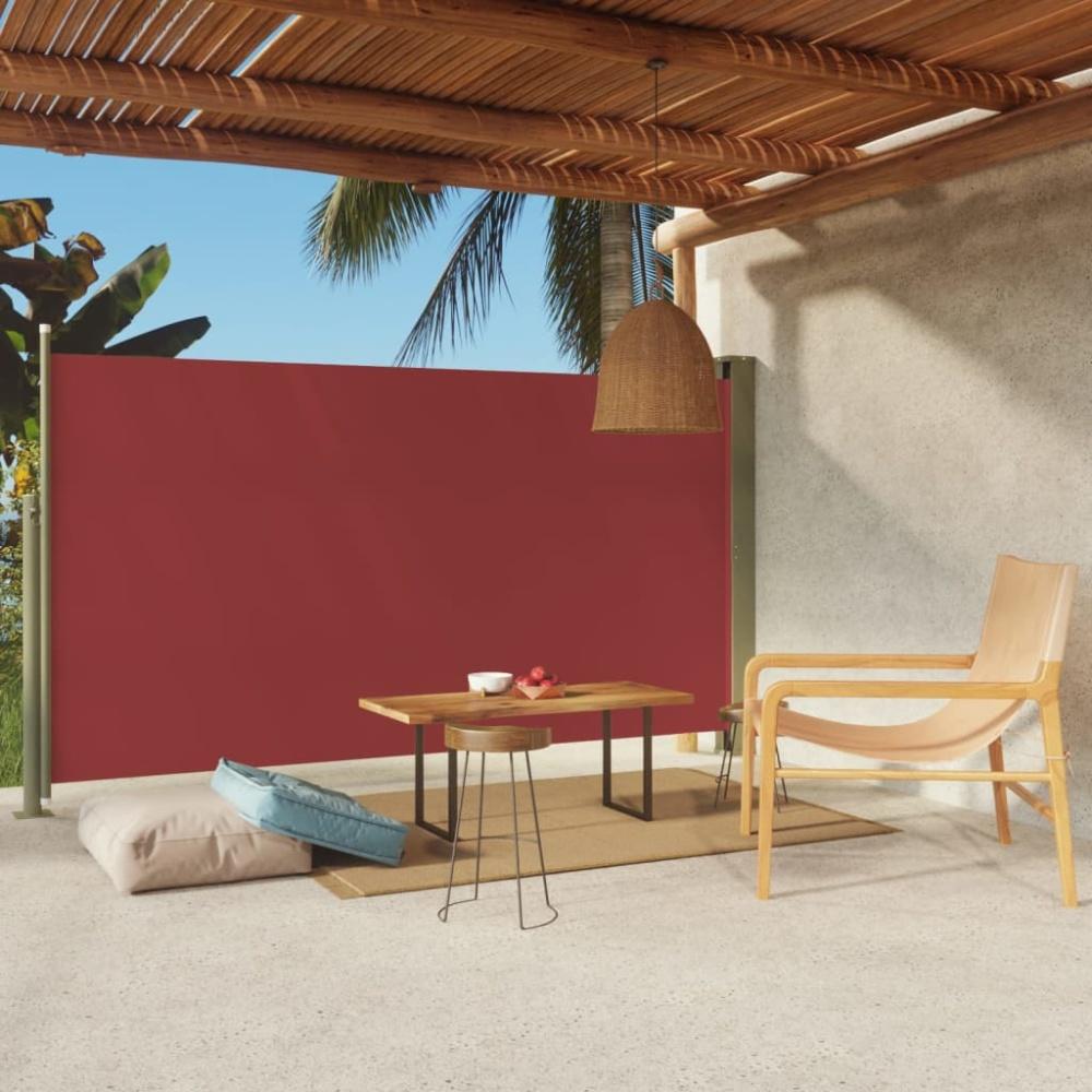 vidaXL Seitenmarkise Ausziehbar 170x300 cm Rot 317889 Bild 1