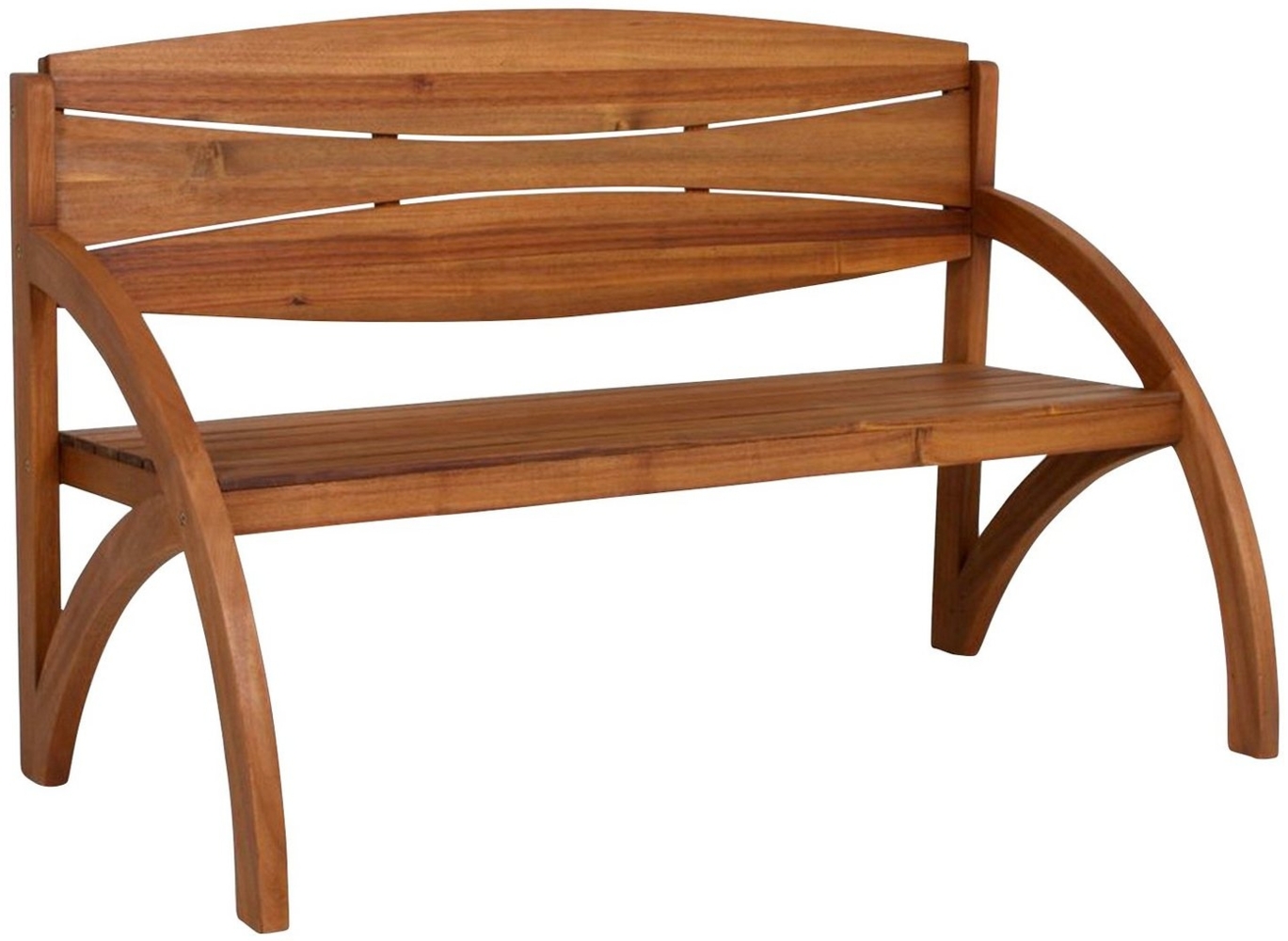 Gartenbank HAIDA 140 cm mit Armlehne aus Akazie Bild 1