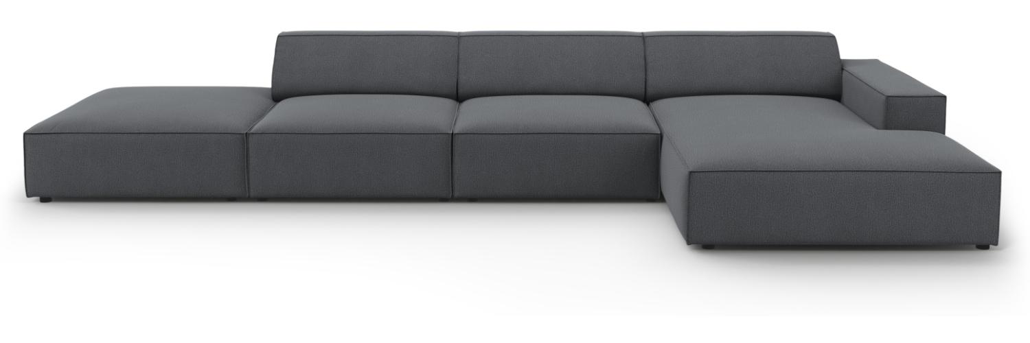 Micadoni 5-Sitzer Ecksofa Jodie Dark Grey Bild 1