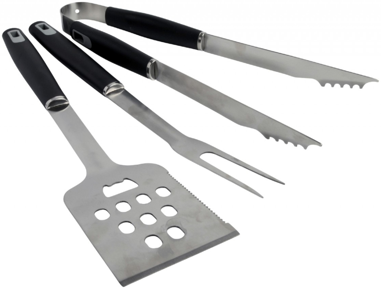 Cook>it® 90100 Edelstahl Grillbesteck-Set 3 tlg. 40 cm Bild 1