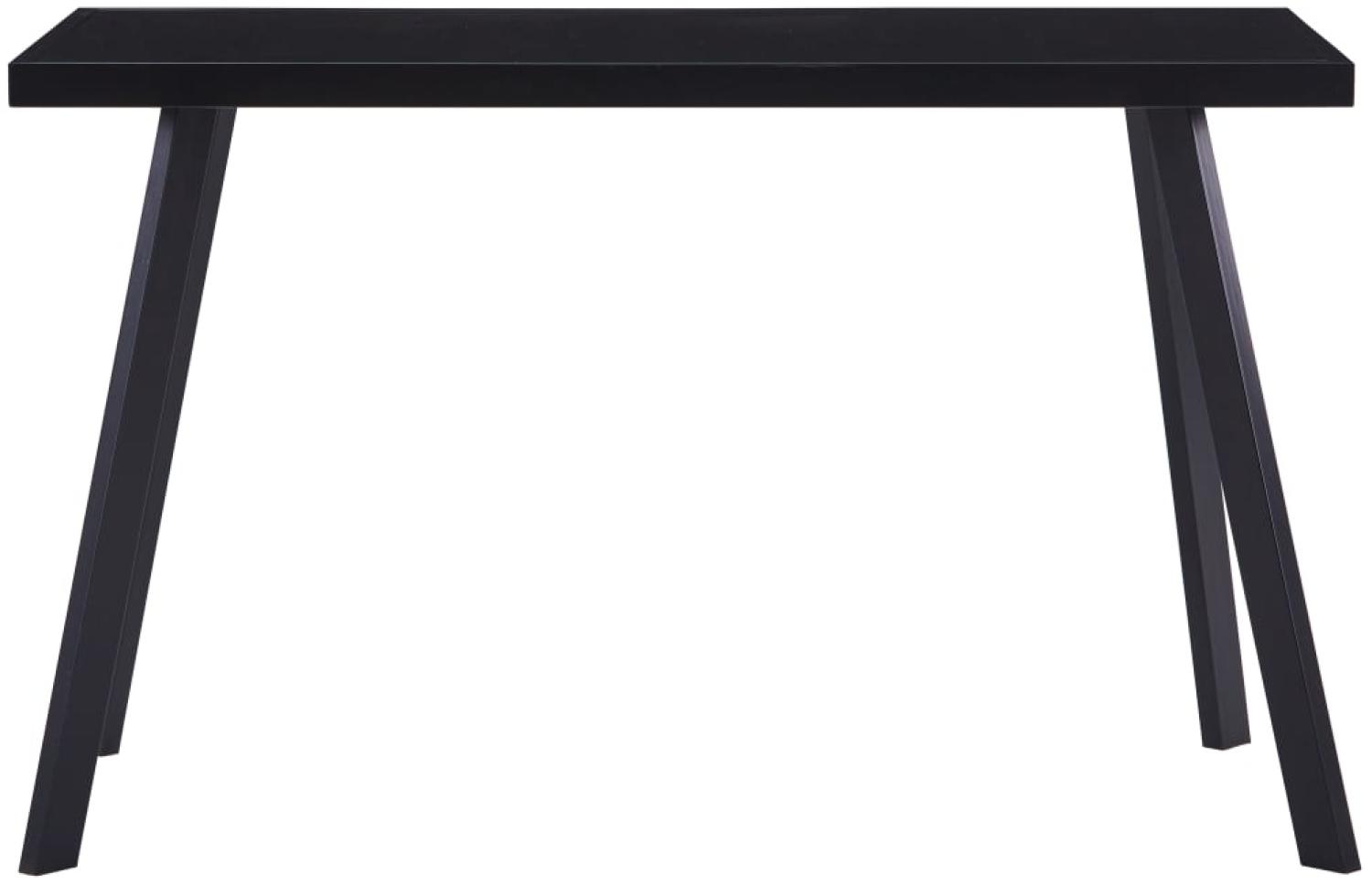vidaXL Esstisch Schwarz 120 x 60 x 75 cm Hartglas [281872] Bild 1