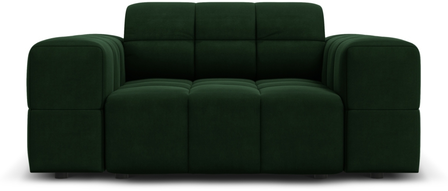 Micadoni Sessel Jennifer 1-Sitzer Samt Flaschengrün Bild 1