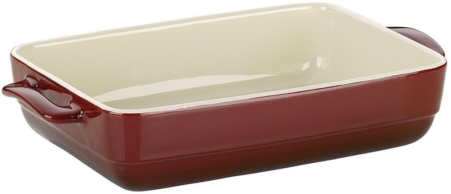 KELA Auflaufform Malin 22,5x12,5x6cm rot/beige Bild 1