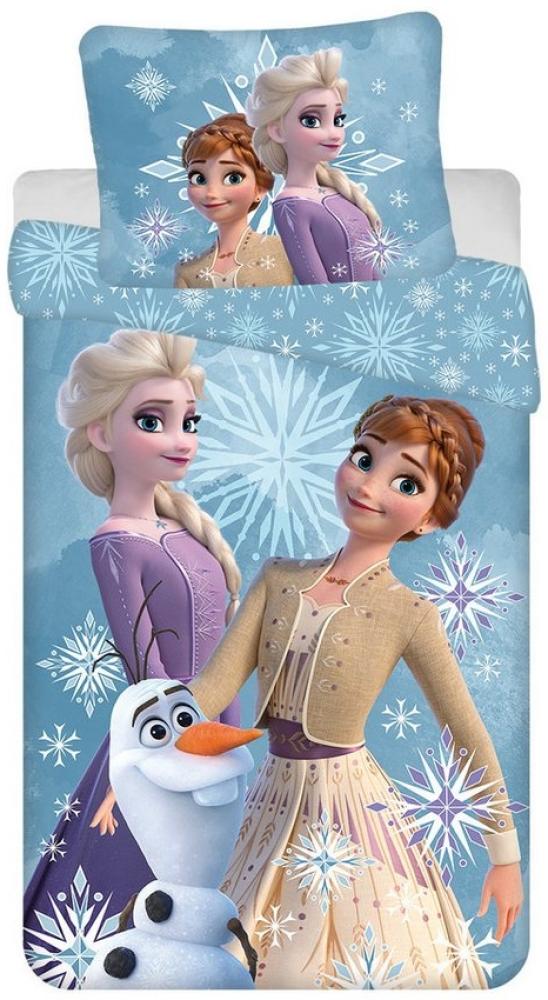 Disney Frozen Bettwäsche Wendebettwäsche Disney Die Eiskönigin 140x200 cm, 70x90 cm, Baumwolle, 2 teilig Bild 1