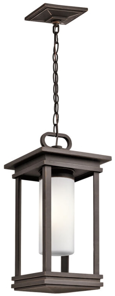 Außenleuchte, Hängeleuchte, Glas ALU, D 14 cm Bild 1