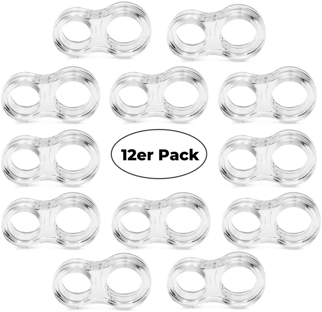 Coemo Türgriffstopper 12er Set Türklinkenpuffer Türstopper Tür-Puffer Transparent Schutz von Möbel und Wänden Bild 1