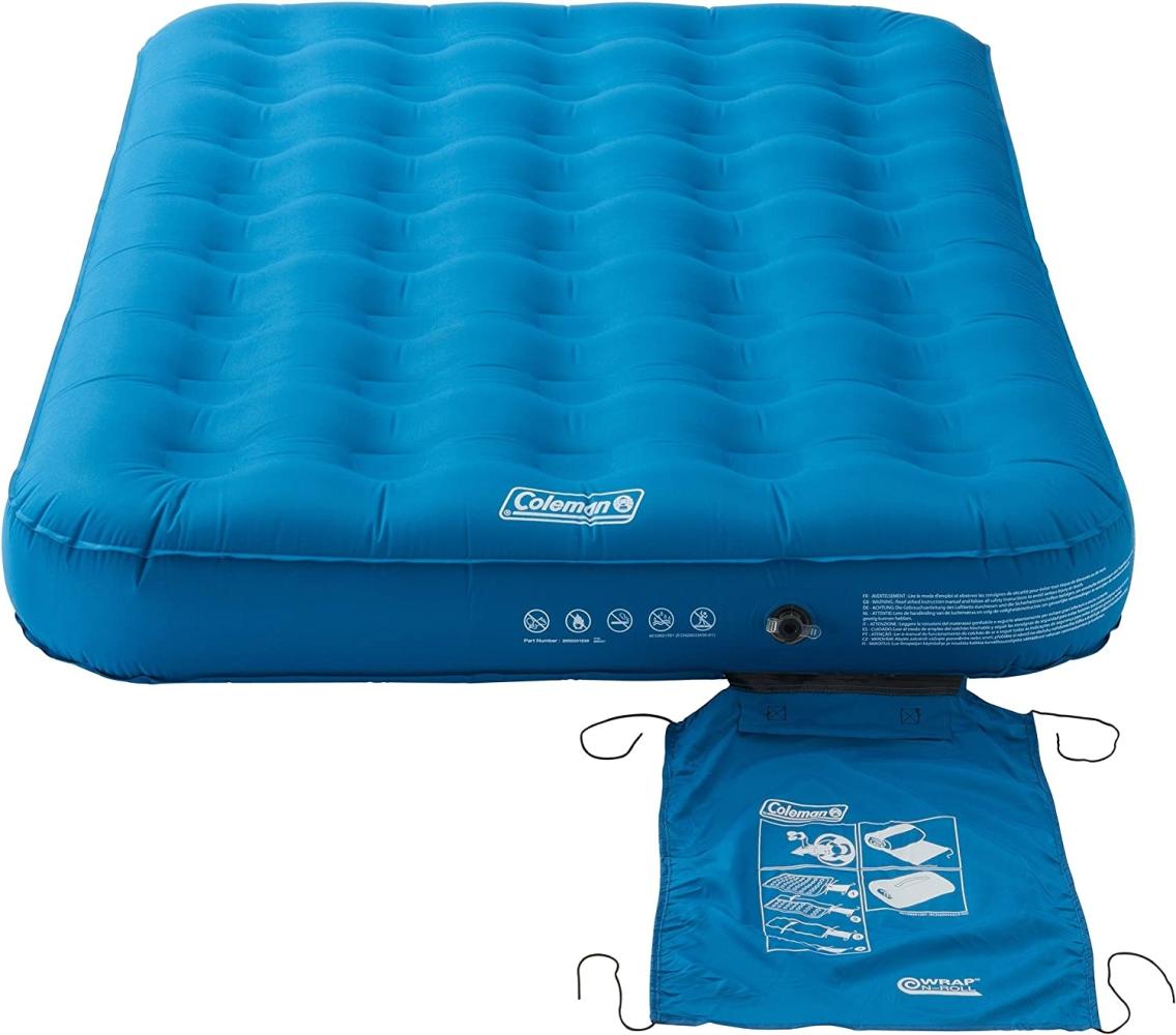 Coleman Luftbett Wrap N Roll System, Geflockt blau, 198 x 137 x 22 cm Bild 1