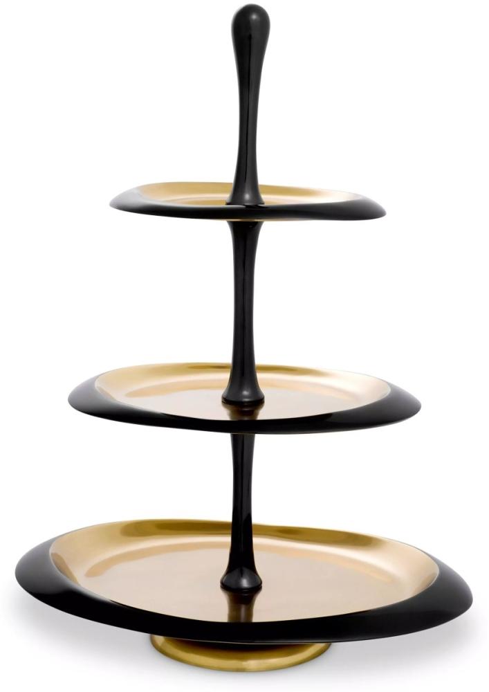 EICHHOLTZ Etagere Cake Stand Gitano Large Black Nickel Bild 1