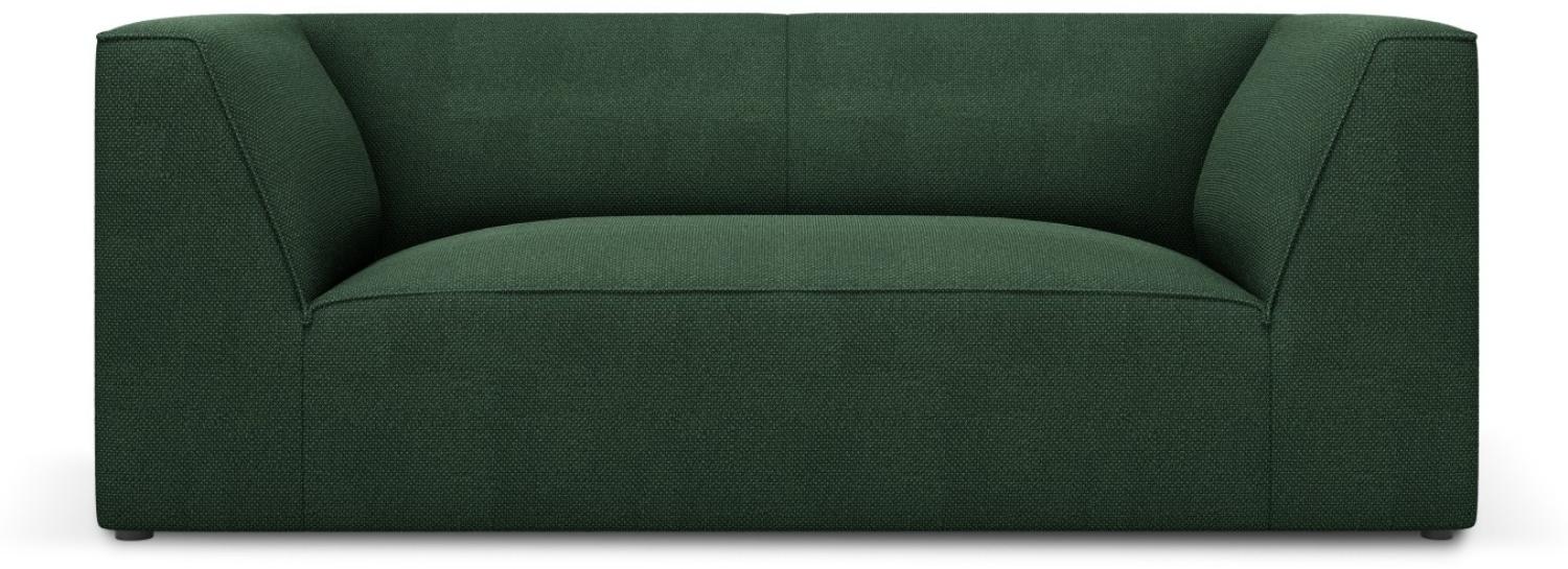 Micadoni 2-Sitzer Sofa Ruby | Bezug Green | Beinfarbe Black Plastic Bild 1