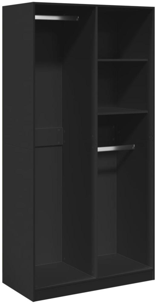 vidaXL Kleiderschrank Schwarz 100x50x200 cm Holzwerkstoff 3307766 Bild 1