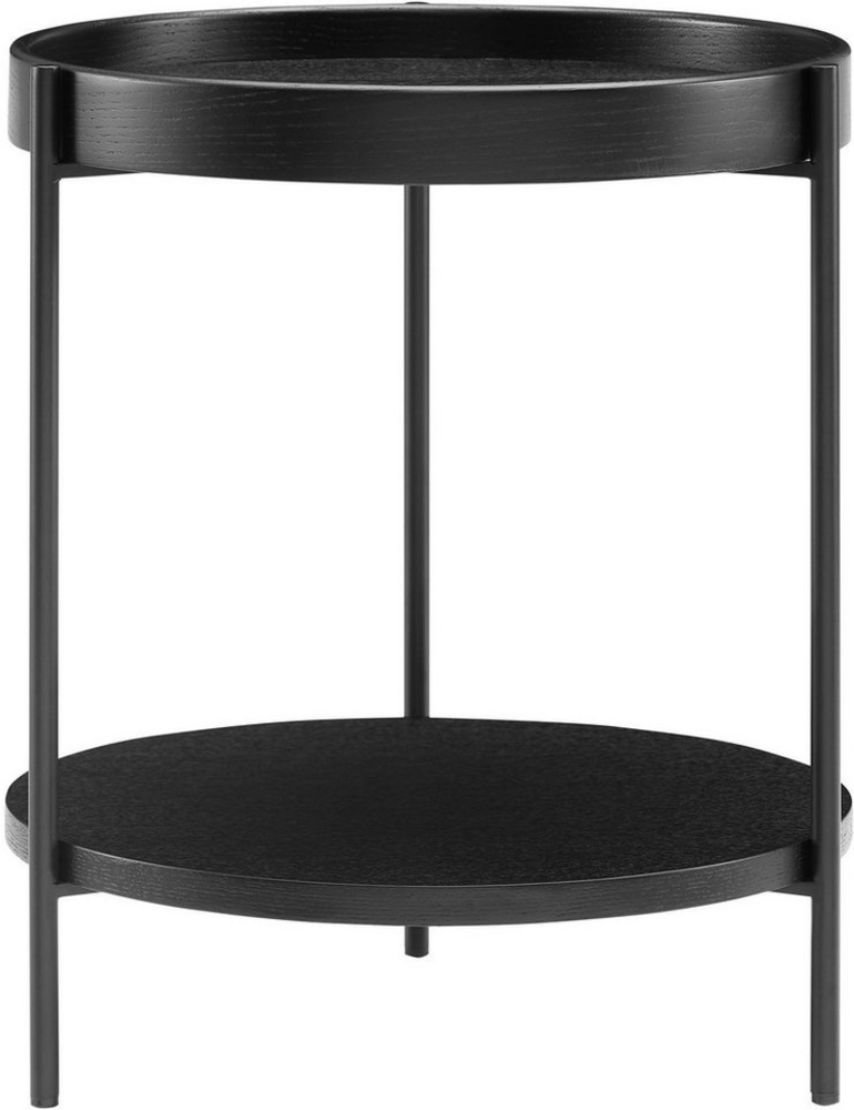 Beistelltisch Ø 44 cm Schwarz Bild 1