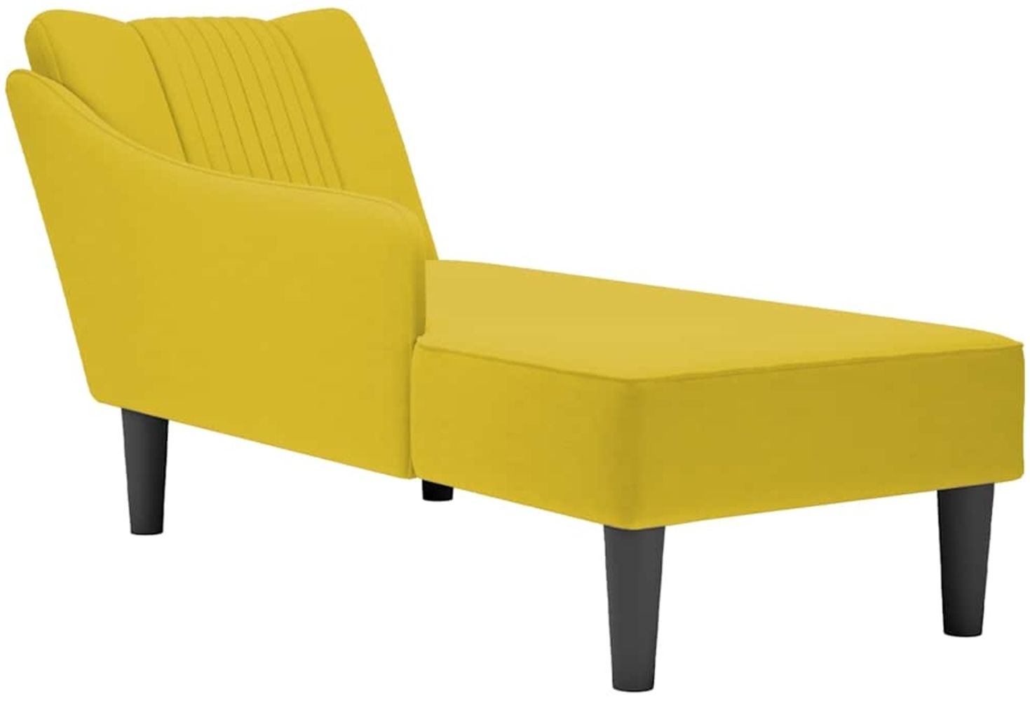 vidaXL Chaiselongue mit Rechter Armlehne Gelb Samt 4009798 Bild 1