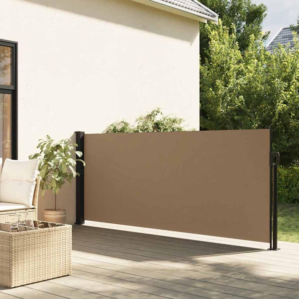 vidaXL Seitenmarkise Ausziehbar Taupe 117x300 cm 4004289 Bild 1