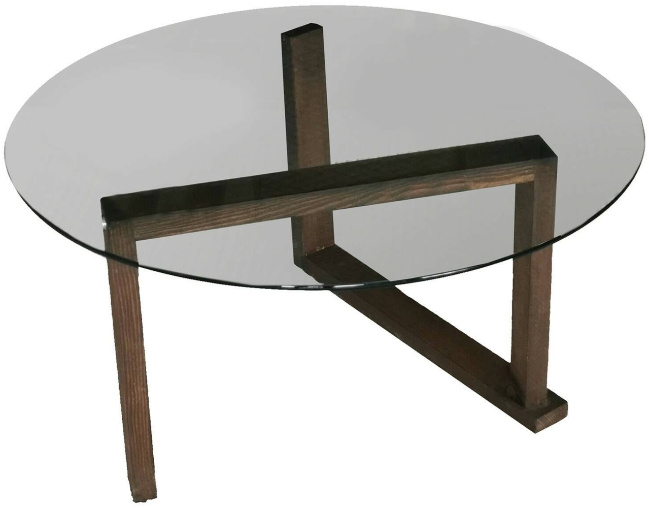 Dmora Wohnzimmertisch Ragia, Niedriger Wohnzimmertisch, Kaffeeregal, Couchtisch für Sofa, 80x80h41 cm, Nussbaum Bild 1