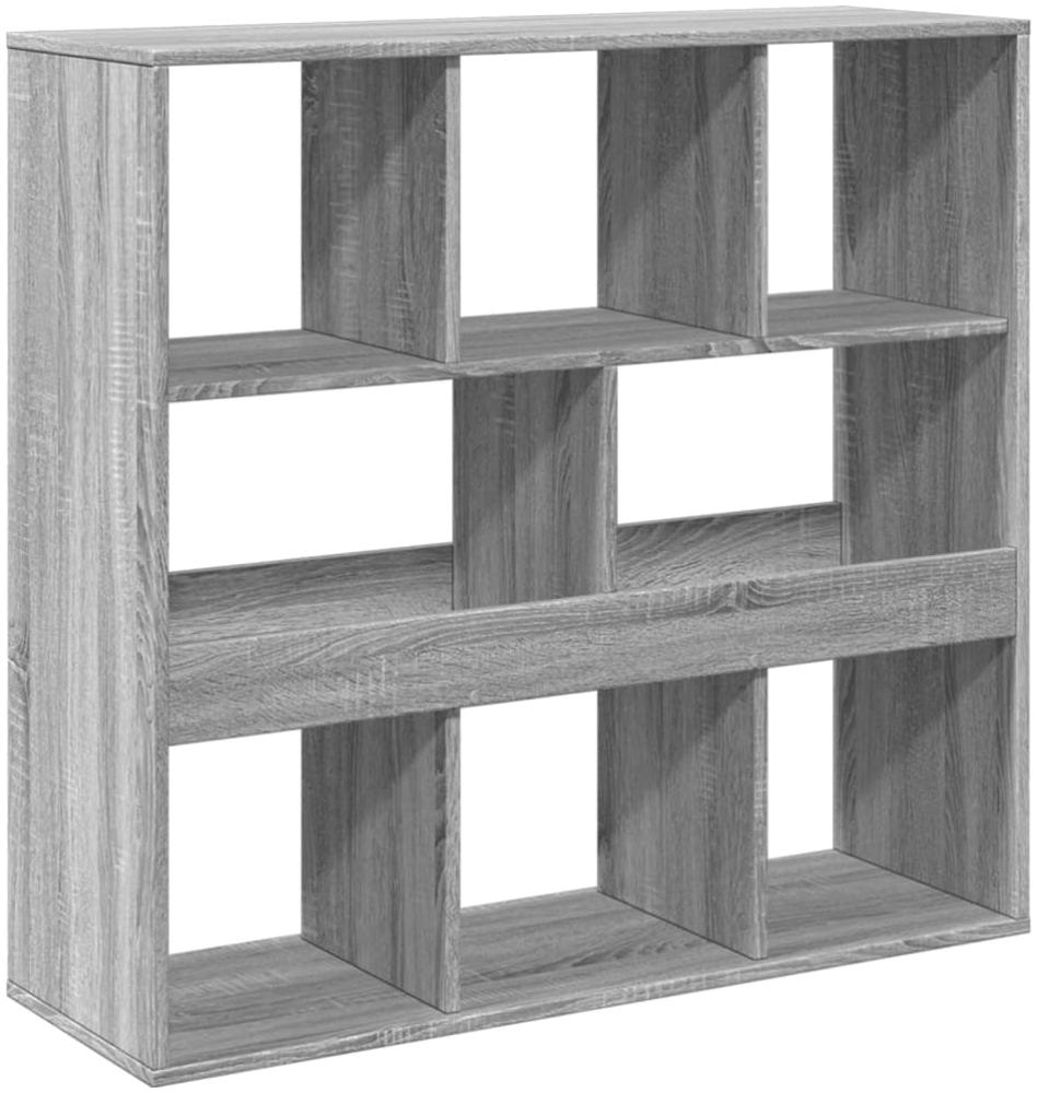 vidaXL Bücherregal/Raumteiler Grau Sonoma 100x33x94,5 cm 854477 Bild 1