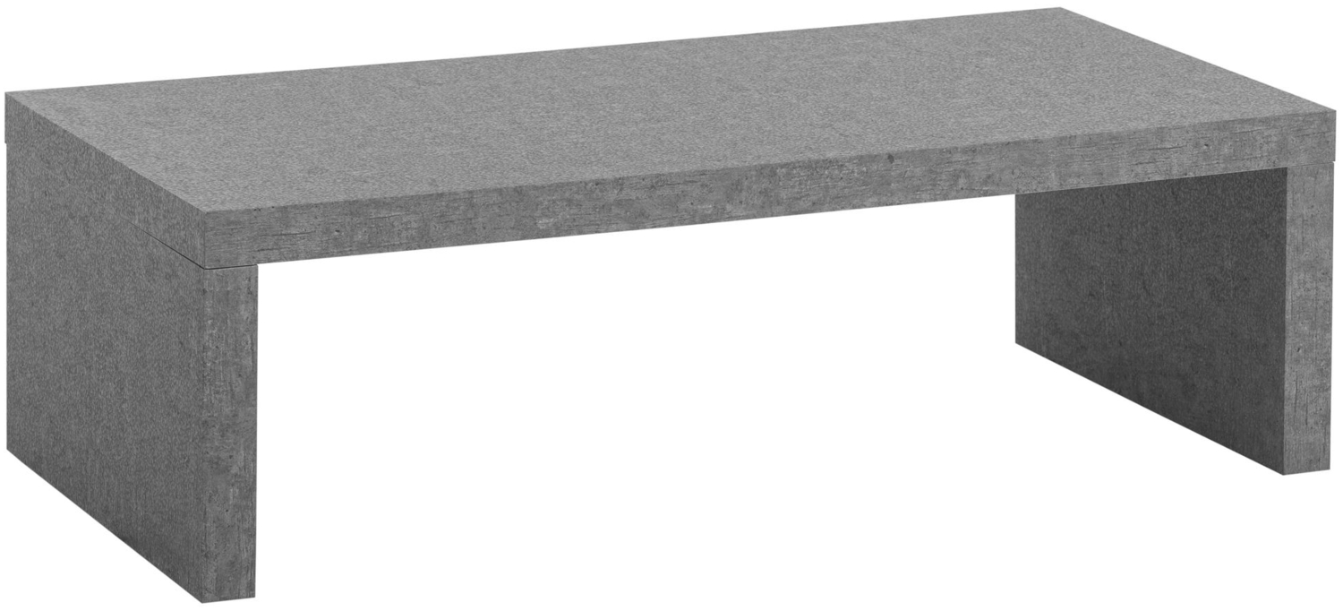 Couchtisch 110 x 55 x 35 cm Grau Sofatisch in Beton-Optik Zeitlos, Design Wohnzimmertisch Rechteckig, Loungetisch Schlicht, Kaffeetisch Groß Bild 1