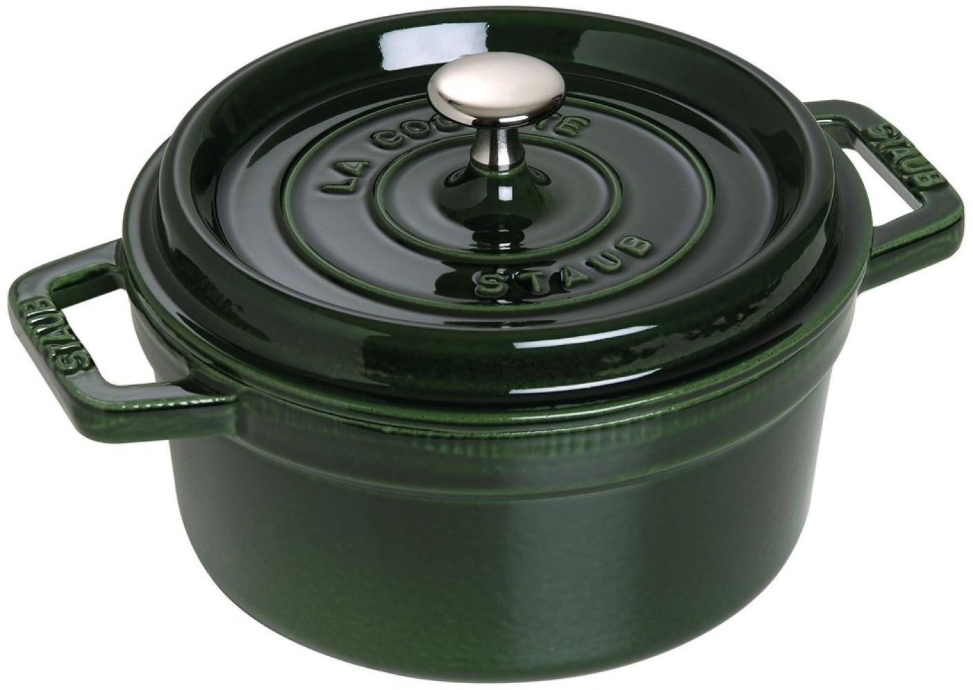 Staub La Cocotte Cocotte 22 cm, rund, Basilikum-Grün, Gusseisen Bild 1