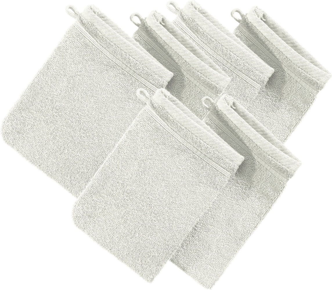 Erwin Müller Waschhandschuh Waschhandschuh "Heidelberg" 6er-Pack, Frottier (6-St), Walk-Frottier Uni Bild 1