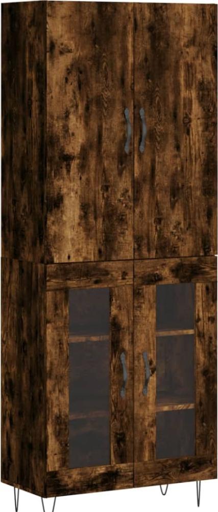 vidaXL Highboard Räuchereiche 69,5x34x180 cm Holzwerkstoff 3198070 Bild 1