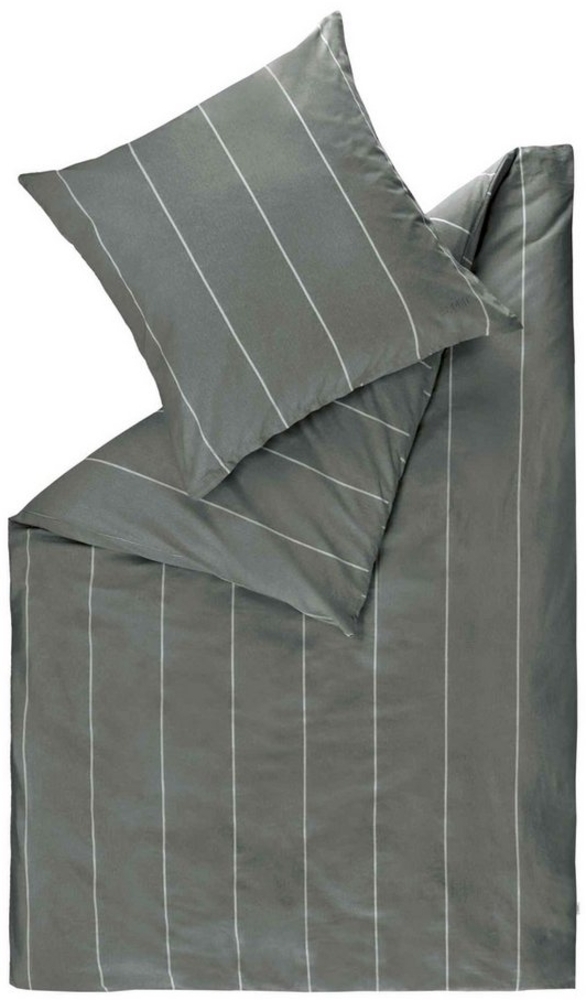 Esprit Bettwäsche HARPLINES Renforcé Kissenbezüge und Bettwäsche, Baumwolle, 1 teilig, 200x200 cm in Anthrazit Bild 1
