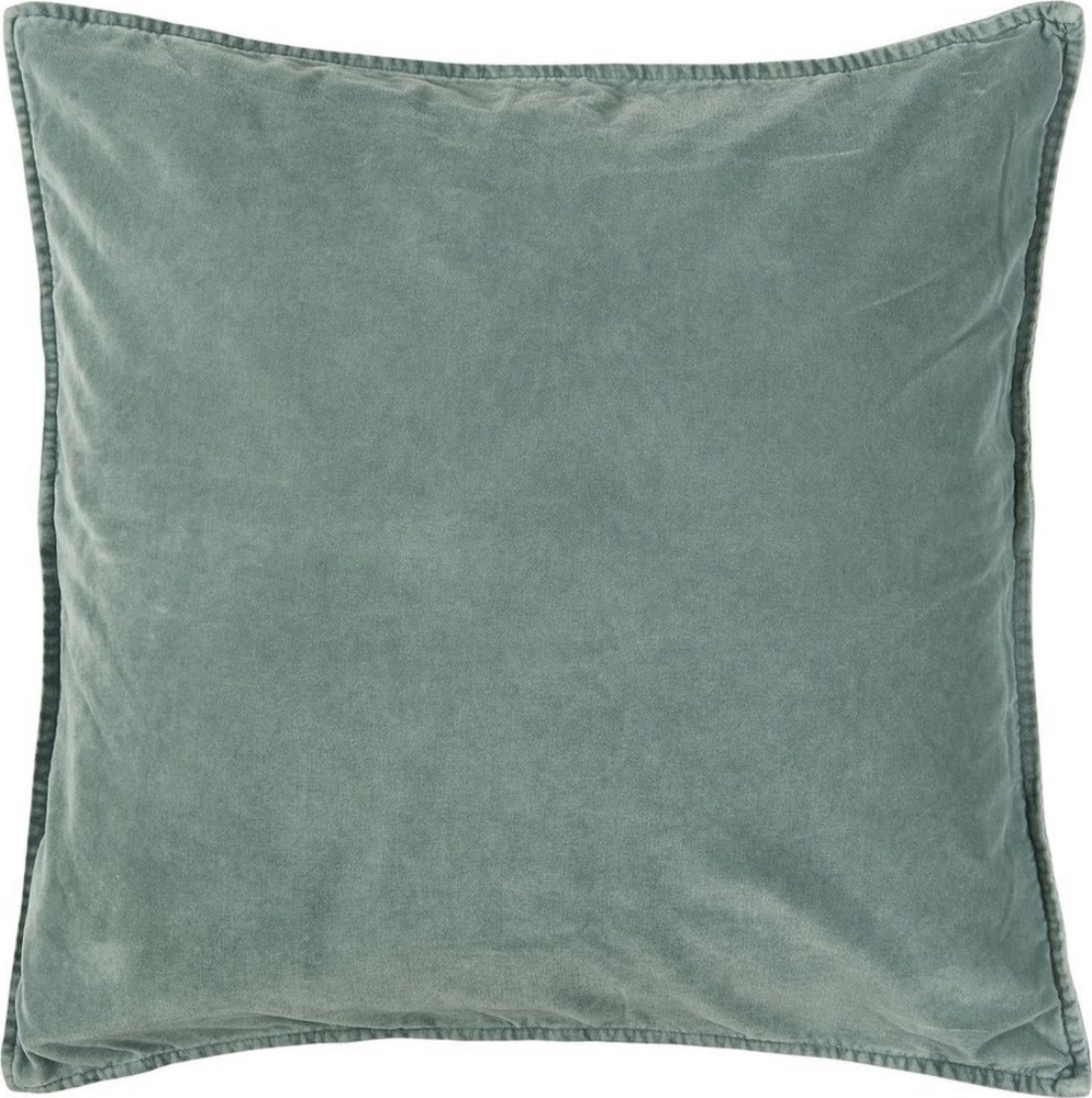 Ib Laursen Kissenbezug Kissenbezug Kissenhülle Samt Velour Grün Mist Green 52x52cm Ib Bild 1