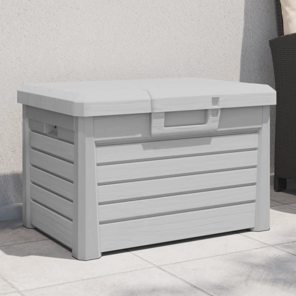 vidaXL Outdoor-Kissenbox Grau 73x50,5x46,5 cm Polypropylen 366601 Bild 1