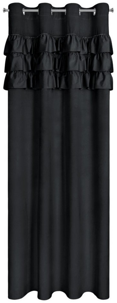 Eurofirany Vorhang Velvet Vorhänge Rüschen 140x250 Wohnzimmer Velours Blickdicht, Ösen, Samt Dekorative Velvet-Vorhänge Bild 1