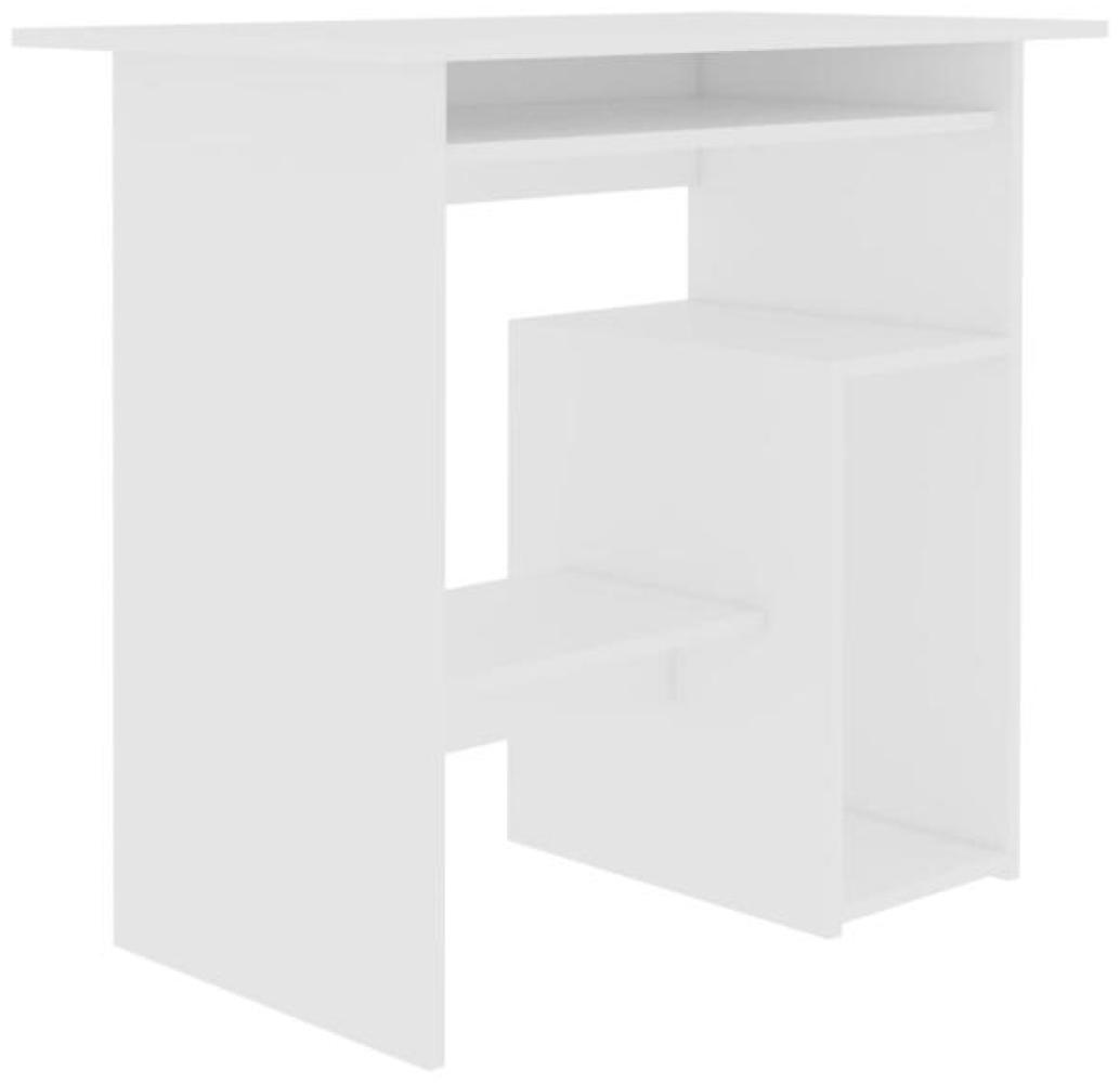 vidaXL Schreibtisch Weiß 80x45x74 cm Holzwerkstoff 801364 Bild 1